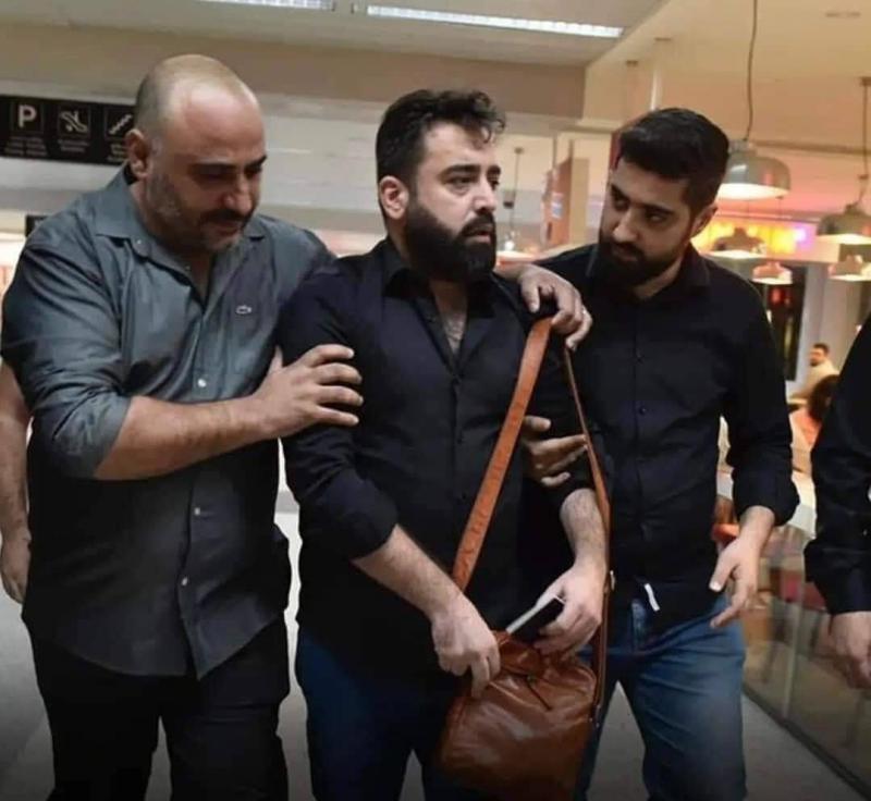 Arrival of the Father of the Victim Girls from Ainata Airstrike at Beirut Airport