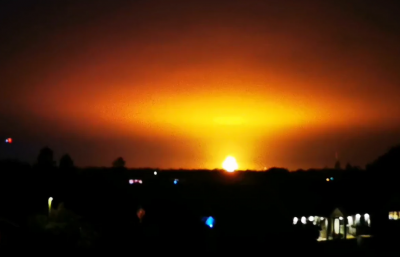 Video: Huge Explosion in Gas Containers in Oxford