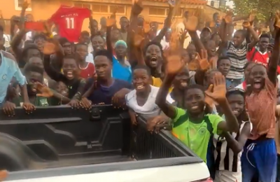 Video: Hysterical Celebration of Guinea-Bissau Fans for Mohamed Salah