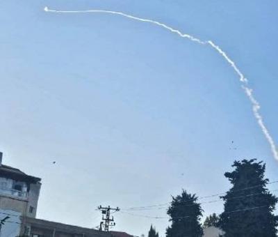 Rocket Attack from Southern Lebanon Towards Safed (Video)