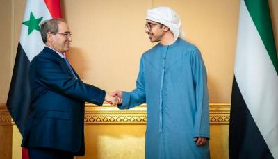 Abdullah bin Zayed Meets Al-Miqdad: Emphasizing the Depth of Relations with Syria