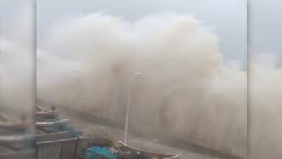Typhoon Saola Makes Landfall in Guangdong Province, China