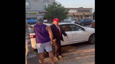 Video: Trump Lookalike Wanders with a Bandage on His Ear