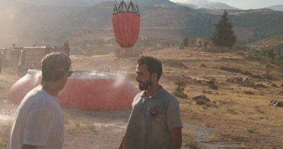 Intensive Efforts to Extinguish Fires in Harabta