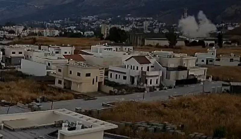 Direct Rocket Strike in Kiryat Shmona (Video)