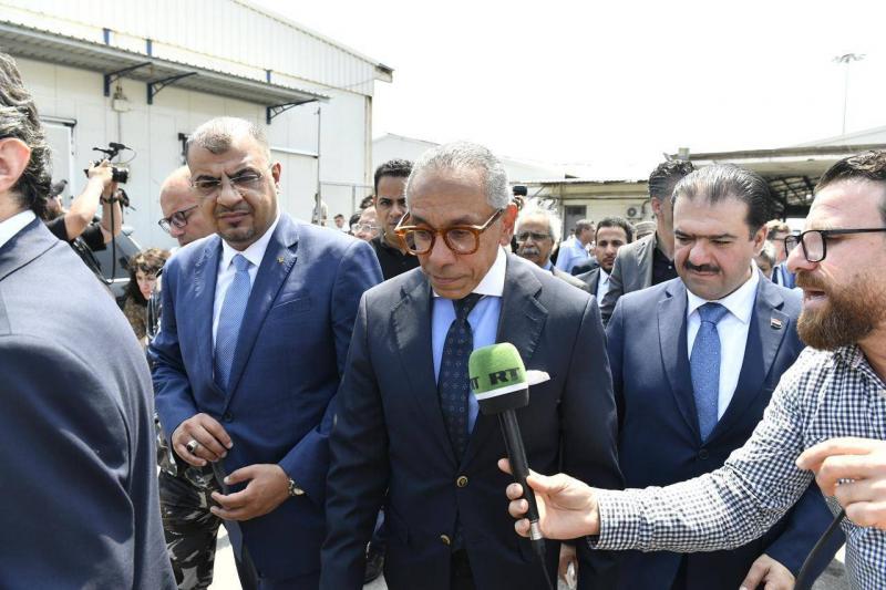 Support for Lebanon: The Egyptian Ambassador Tours the Airport