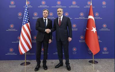 Turkish and US Foreign Ministers Discuss Efforts for Ceasefire in Gaza