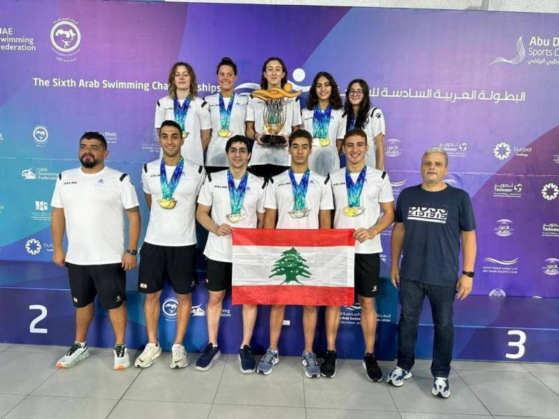 Arab Swimming Championship: Lebanon Takes First in Women and Fourth in Men