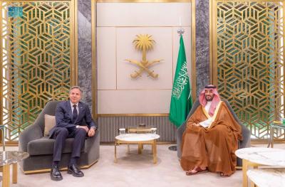 Saudi Crown Prince Discusses Ceasefire Efforts in Gaza with Blinken