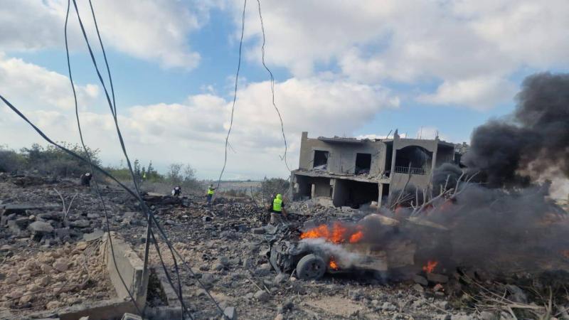 Casualties from Israeli Airstrike on the Town of Shama in Southern Lebanon