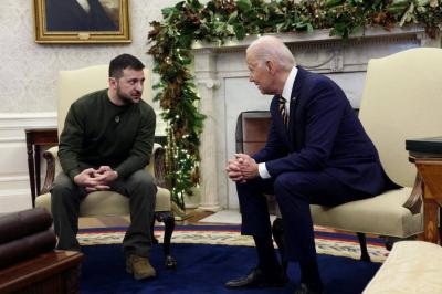 Biden Meets Zelensky in France... and Aid Package