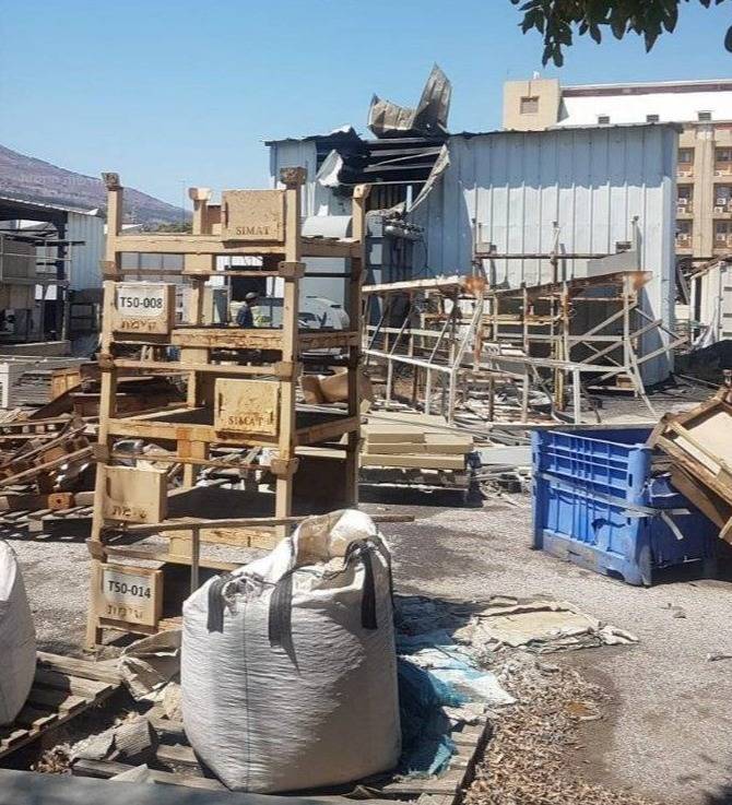 Title: Hezbollah Targets Factory in Kiryat Shmona
