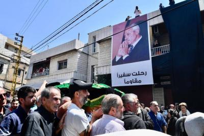 In Pictures.. Journalist and Publisher of "Al-Safir" Talal Salman Laid to Rest