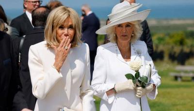 Queen Camilla Prevents French President's Wife from Breaking Protocol (Video)