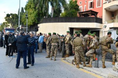 Retired Military Personnel Protest in Front of the Government Palace