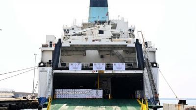 "Al-Faris Al-Shahem 3": Departure of Emirati Aid Ship with 5,340 Tons of Support for Gaza