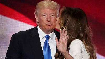 Melania Trump Appears with Husband Donald Trump