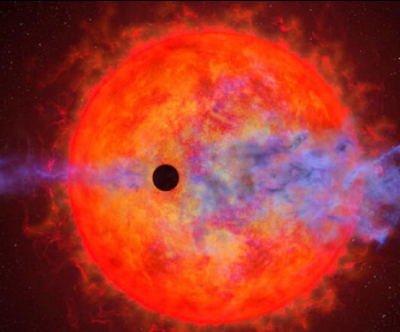 A Nearby Planet is Losing its Atmosphere