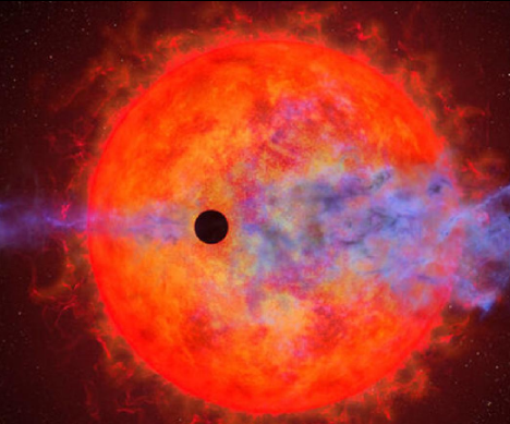 A Nearby Planet is Losing its Atmosphere