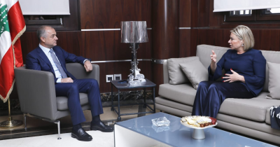 Bou Saab Carries a Message to Blaschart to Find a Solution for the Syrian Displacement Issue