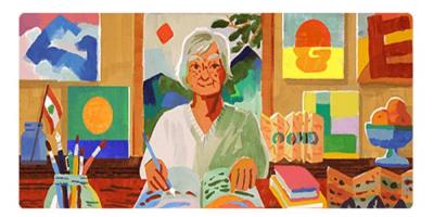 Who is Etel Adnan, Celebrated by Google Today?