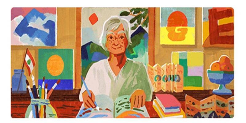 Who is Etel Adnan, Celebrated by Google Today?
