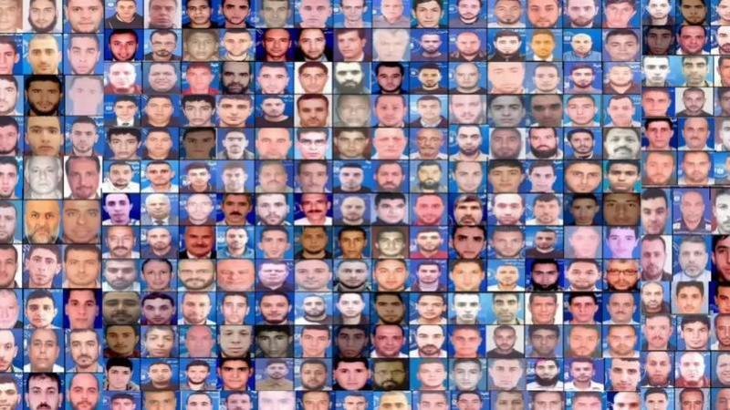 Israel Publishes Photos of 350 Hamas and Jihad Members Arrested at Shifa Complex in Gaza