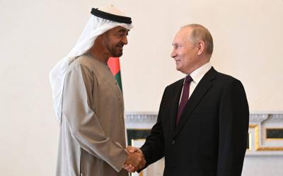Mohammed bin Zayed and Putin Discuss Bilateral Relations