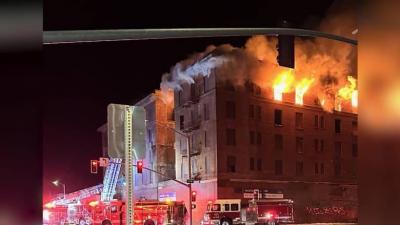 Title: Horrific Fire Destroys Historic Hotel in California