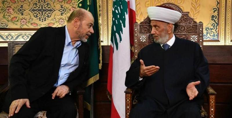 Abu Marzouk After Meeting with Mufti Deryan: The Security of Lebanon is Our Security