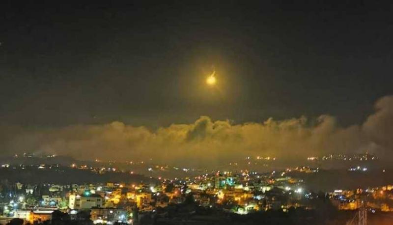 Cautious and Tense Night in the South with Flares