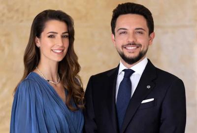Crown Prince of Jordan with Princess Rajwa and Their Newborn Daughter (Video)