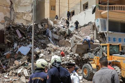 Egypt: Collapse of a Two-Story Building in Roget El-Farag Area