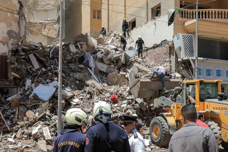 Egypt: Collapse of a Two-Story Building in Roget El-Farag Area