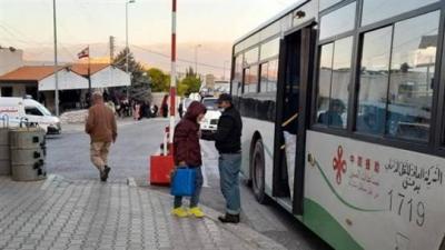 The Second Voluntary Return Convoy via Al-Masnaa: Only Ten Displaced Persons!