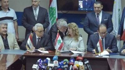 توقيع اتفاقية استجرار الغاز المصري: 