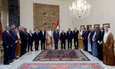 دعم معنوي عربي للبنان بمحرك كويتي – قطري