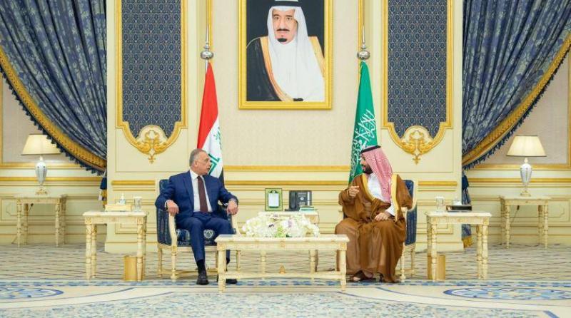 ولي العهد السعودي ورئيس وزراء ‫العراق‬ يستعرضان العلاقات الثنائية