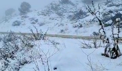 Snow Covers Heights and Mountain Roads Cut Off