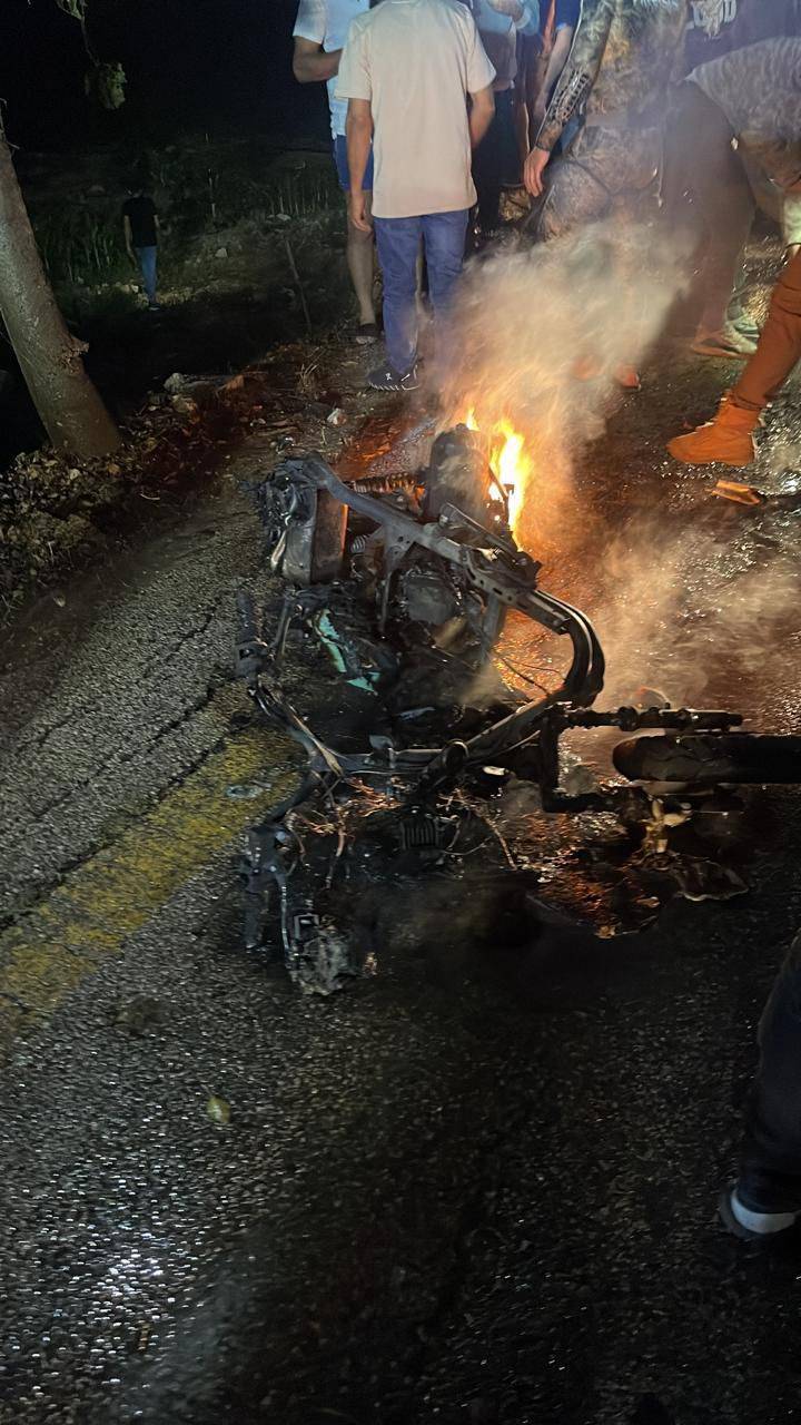 Video: One Dead and One Wounded in Israeli Drone Strike on Motorcycle in Mansouri