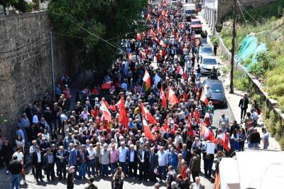 Demonstration from Cola Toward Riad Al-Solh on the Occasion of Labor Day