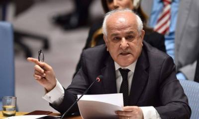 Palestinian Delegate at the United Nations Appeals to Guterres to Prevent Israel from Committing "Crime Against Humanity"