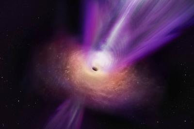 New Image of a Massive Black Hole Reveals Violent Phenomena Around It