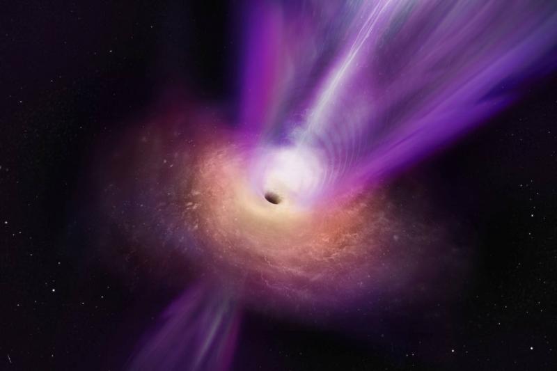 New Image of a Massive Black Hole Reveals Violent Phenomena Around It
