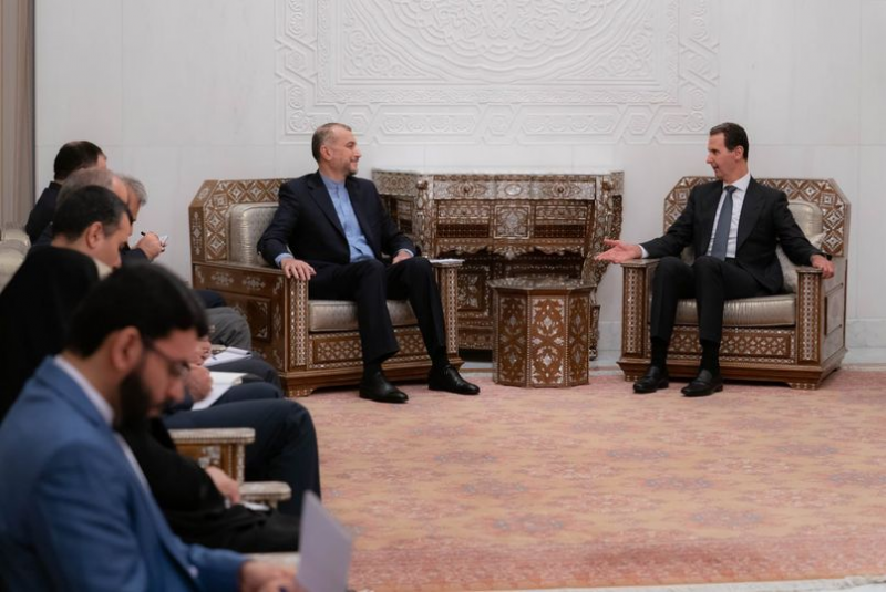 Assad Meets Abdullahian: We Stand by the Legitimate Rights of the Palestinian People