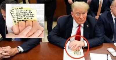 "Handwritten Notes" - What Did Trump Write During His Trial?