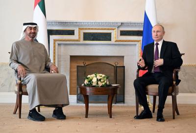 # UAE President During Meeting with Putin: We Seek to Develop Relations with Russia
