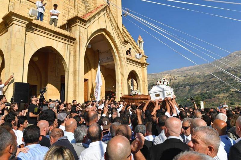 Bsharri Bids Farewell to Haitham and Malik Touk at the Lady Church