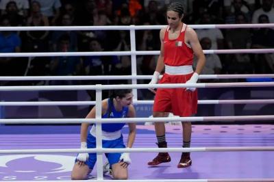 What Did Eman Khalif's Opponent Say After the First Punch?
