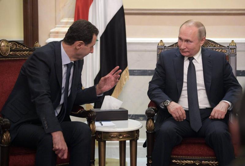Putin and Assad Exchange Congratulations on the 80th Anniversary of Diplomatic Relations